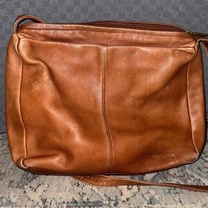 Stone Mountain Brown Leather crossbody Bag
